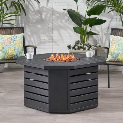 Product Type
Fire pit
Exterior Material
Iron
Burning Area Material
Cast iron
Burning Area Material Details
Iron
Finish
Matte Black
Fuel Type
Propane
Adjustable Flame
Yes
Ignition Type
Push-button
BTU Output
50000 BTUs